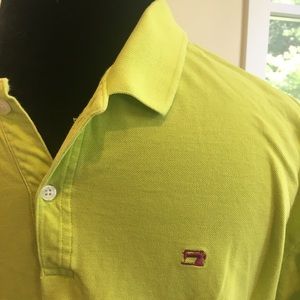 Scotch & Soda Lime Green Toxic Fever 2 Button Polo